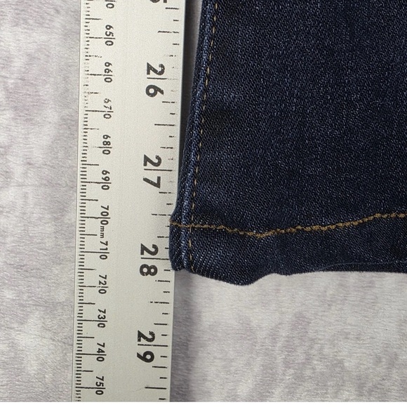Good American Dolly Joleans Jeans Womens Size 8/29 Petite Flare Blue Denim Pants - Picture 11 of 12
